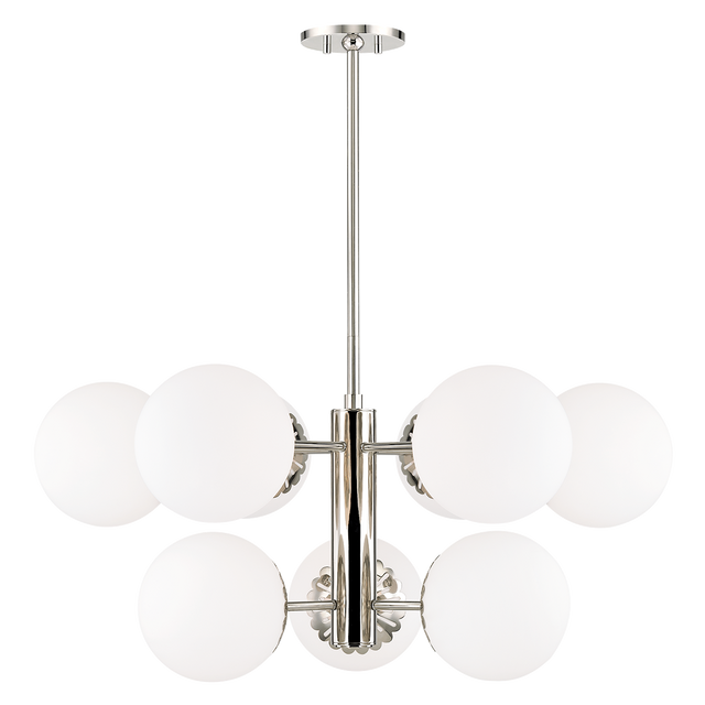 Mitzi Paige Polished Nickel 33W x 14.75H Chandelier