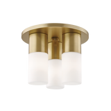 Mitzi Lola Aged Brass 9.25W x 7H Flush Mount