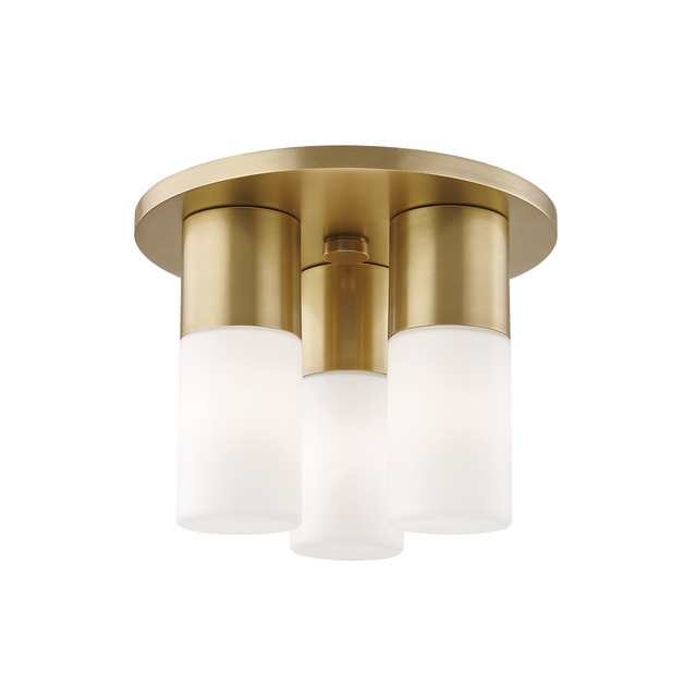 Mitzi Lola Aged Brass 9.25W x 7H Flush Mount