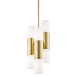 Mitzi Lola Aged Brass 7.5W x 17H Pendant