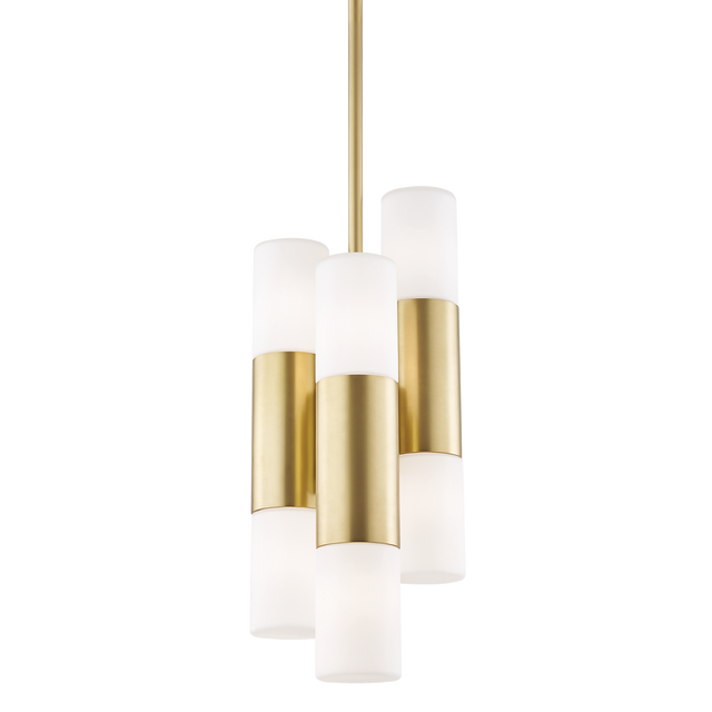 Mitzi Lola Aged Brass 7.5W x 17H Pendant