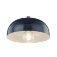 Mitzi Avery Polished Nickel/navy 11W x 7H Flush Mount