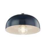 Mitzi Avery Polished Nickel/navy 11W x 7H Flush Mount
