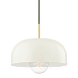 Mitzi Avery Aged Brass/cream 14W x 13.75H Pendant