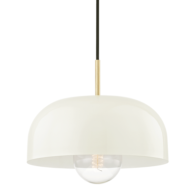 Mitzi Avery Aged Brass/cream 14W x 13.75H Pendant