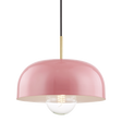 Mitzi Avery Aged Brass/pink 14W x 13.75H Pendant