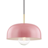 Mitzi Avery Aged Brass/pink 14W x 13.75H Pendant