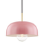 Mitzi Avery Aged Brass/pink 14W x 13.75H Pendant