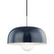 Mitzi Avery Polished Nickel/navy 14W x 13.75H Pendant