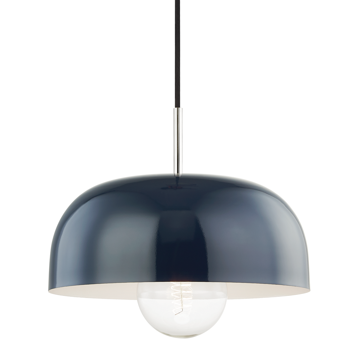 Mitzi Avery Polished Nickel/navy 14W x 13.75H Pendant