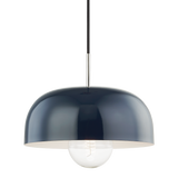 Mitzi Avery Polished Nickel/navy 14W x 13.75H Pendant