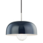 Mitzi Avery Polished Nickel/navy 14W x 13.75H Pendant