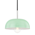 Mitzi Avery Polished Nickel/mint 11W x 6H Pendant