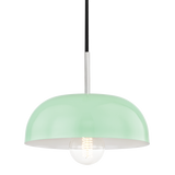 Mitzi Avery Polished Nickel/mint 11W x 6H Pendant