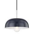 Mitzi Avery Polished Nickel/navy 11W x 6H Pendant