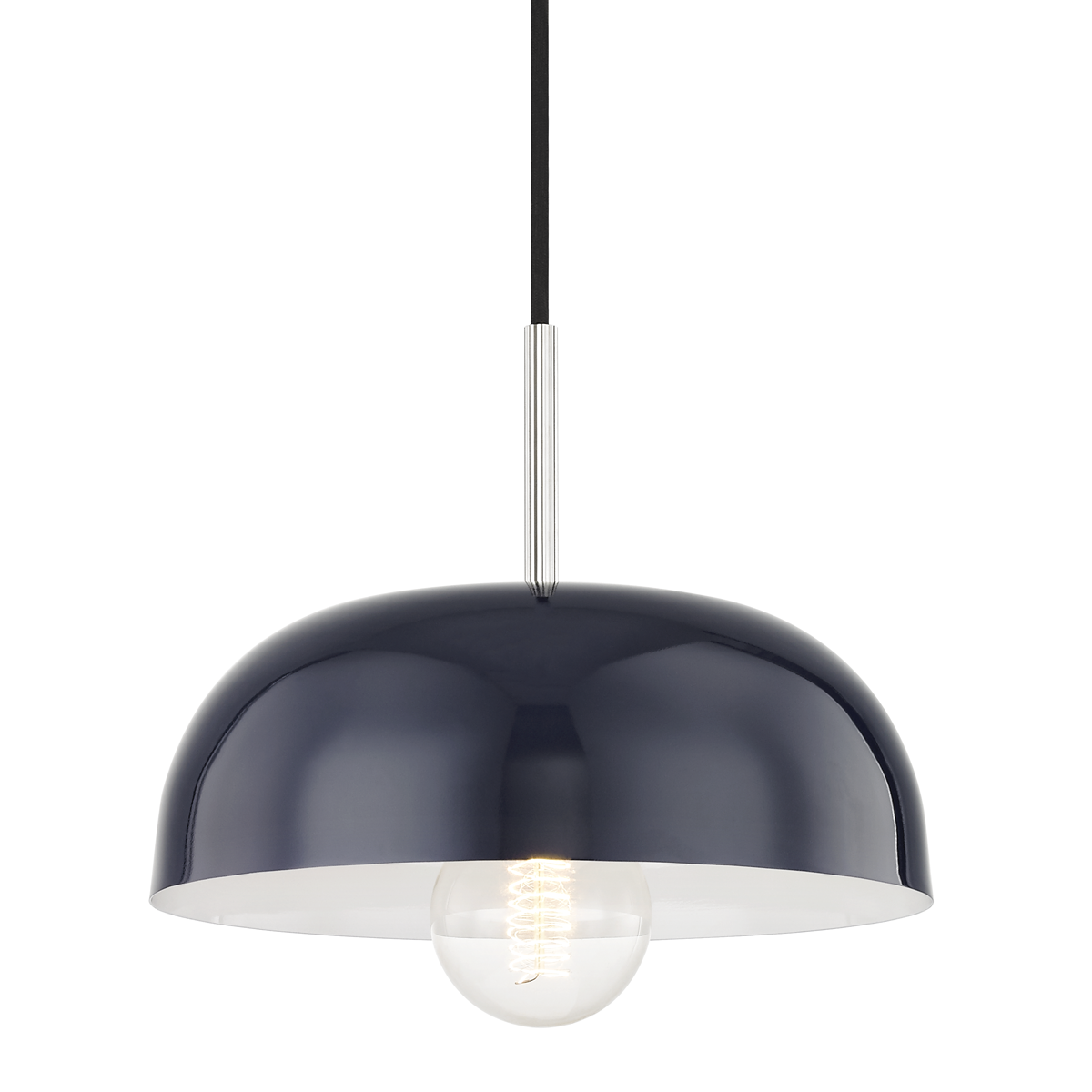 Mitzi Avery Polished Nickel/navy 11W x 6H Pendant