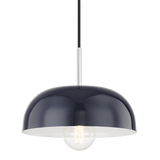 Mitzi Avery Polished Nickel/navy 11W x 6H Pendant