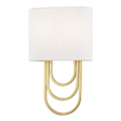 Mitzi Farah Aged Brass 8W x 13.5H Wall Sconce