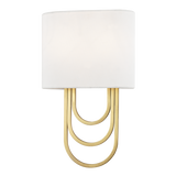 Mitzi Farah Aged Brass 8W x 13.5H Wall Sconce