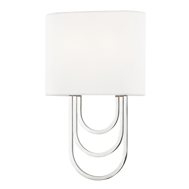 Mitzi Farah Polished Nickel 8W x 13.5H Wall Sconce
