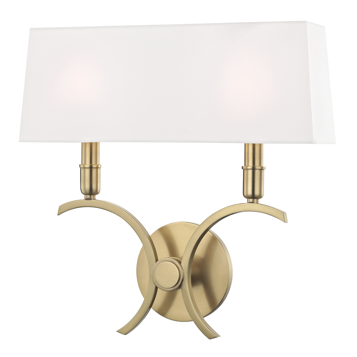 Mitzi Gwen Aged Brass 14.5W x 15H Wall Sconce