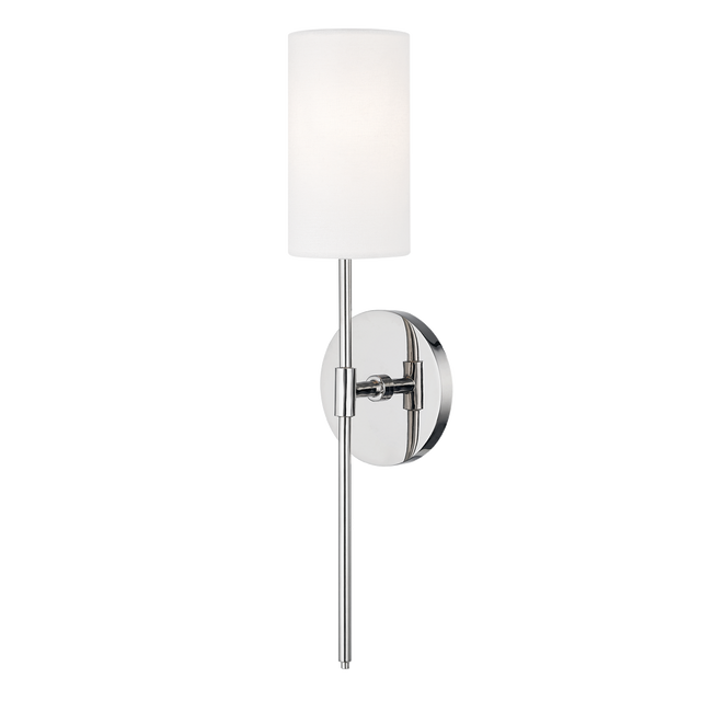 Mitzi Olivia Polished Nickel 4.75W x 18.75H Wall Sconce