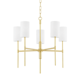 Mitzi Olivia Aged Brass 24W x 24.5H Chandelier