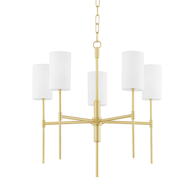 Mitzi Olivia Aged Brass 24W x 24.5H Chandelier