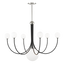 Mitzi Coco Polished Nickel/black 39.5W x 29H Chandelier