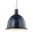 Mitzi Blair Polished Nickel/navy 16W x 18.25H Pendant