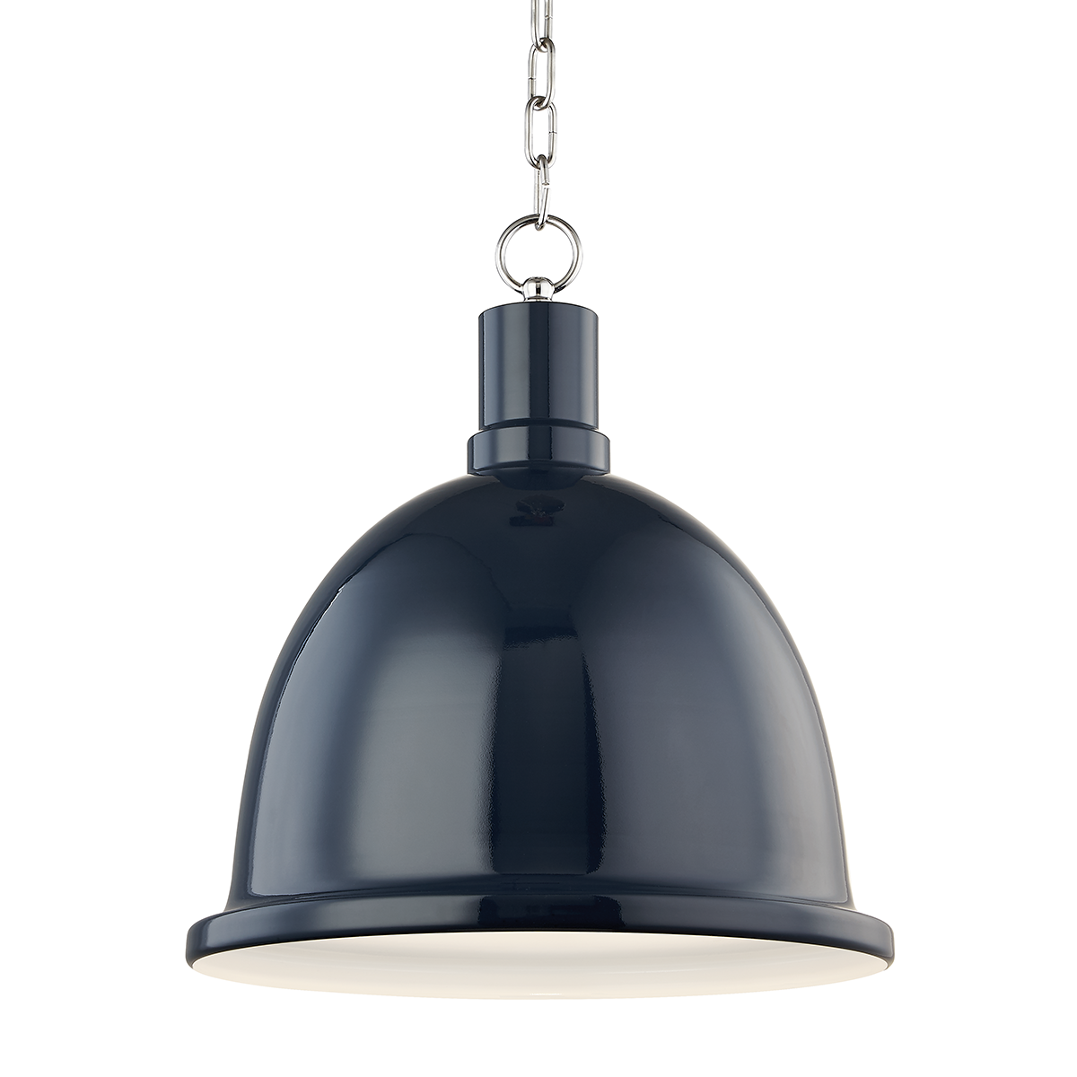 Mitzi Blair Polished Nickel/navy 16W x 18.25H Pendant