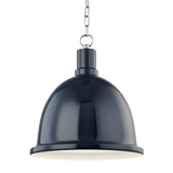 Mitzi Blair Polished Nickel/navy 16W x 18.25H Pendant