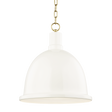 Mitzi Blair Aged Brass/cream 16W x 18.25H Pendant