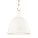 Mitzi Blair Aged Brass/cream 16W x 18.25H Pendant
