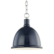 Mitzi Blair Polished Nickel/navy 11W x 12.5H Pendant