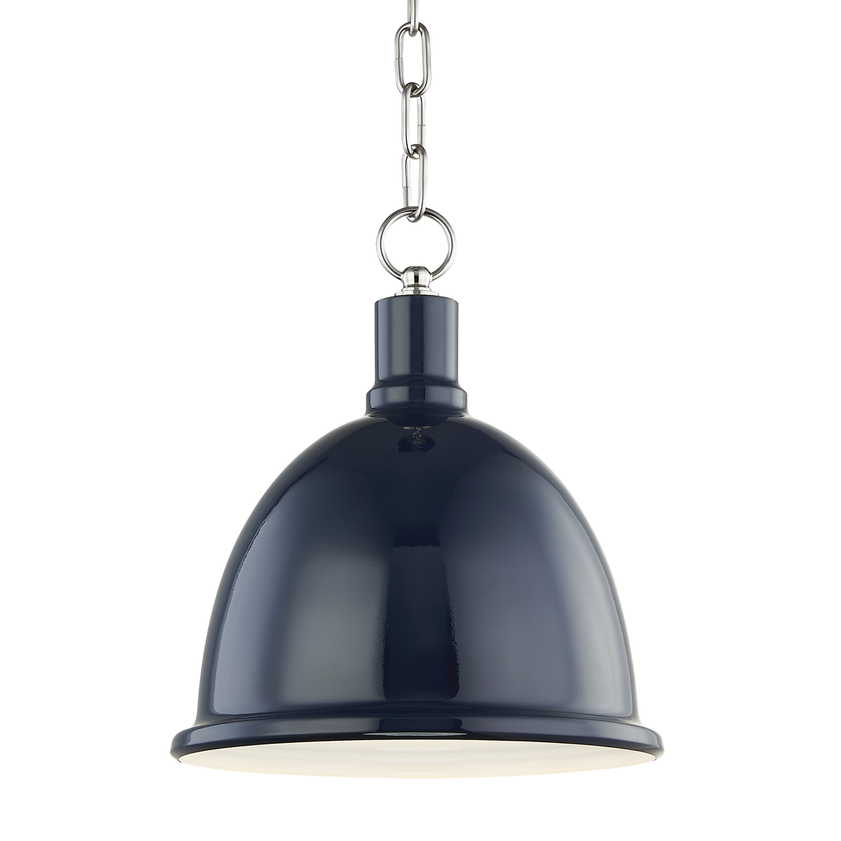 Mitzi Blair Polished Nickel/navy 11W x 12.5H Pendant