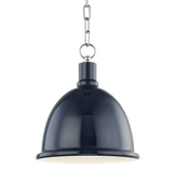 Mitzi Blair Polished Nickel/navy 11W x 12.5H Pendant