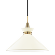 Mitzi Kiki Aged Brass/cream 18W x 15.25H Pendant