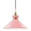 Mitzi Kiki Aged Brass/pink 18W x 15.25H Pendant