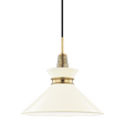 Mitzi Kiki Aged Brass/cream 14W x 13.25H Pendant