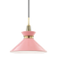 Mitzi Kiki Aged Brass/pink 14W x 13.25H Pendant