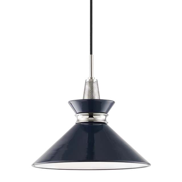 Mitzi Kiki Polished Nickel/navy 14W x 13.25H Pendant