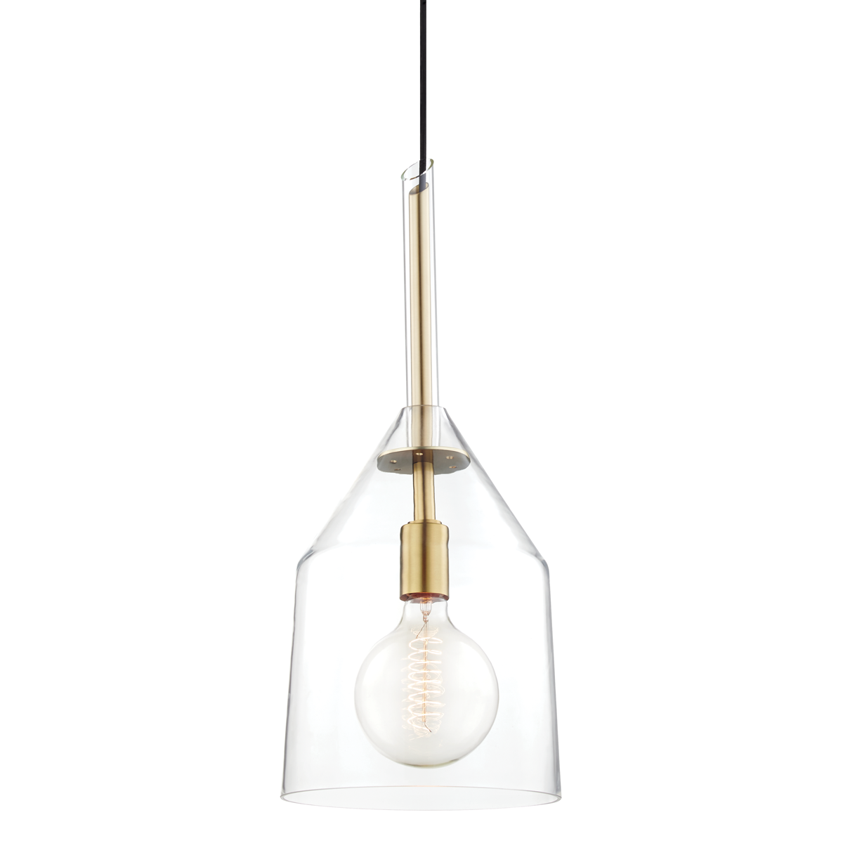 Mitzi Sloan Aged Brass 9.5W x 23H Pendant