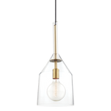 Mitzi Sloan Aged Brass 9.5W x 23H Pendant