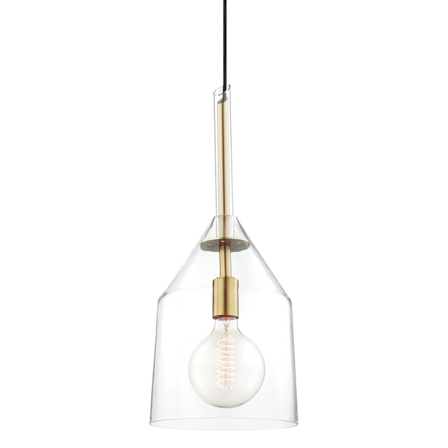 Mitzi Sloan Aged Brass 9.5W x 23H Pendant
