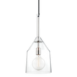 Mitzi Sloan Polished Nickel 9.5W x 23H Pendant