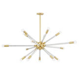 Mitzi Pippin Aged Brass 48W x 17.25H Chandelier