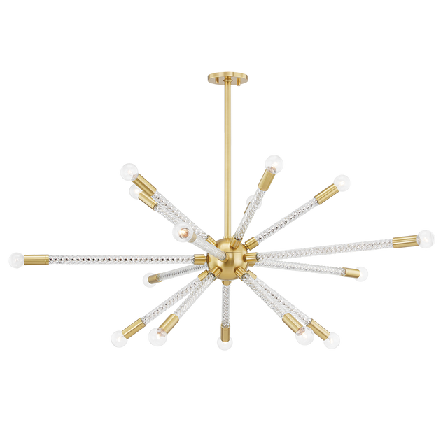 Mitzi Pippin Aged Brass 48W x 17.25H Chandelier