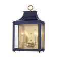 Mitzi Leigh Aged Brass/navy 11.25W x 18.75H Wall Sconce