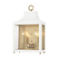 Mitzi Leigh Aged Brass/soft Off White 11.25W x 18.75H Wall Sconce